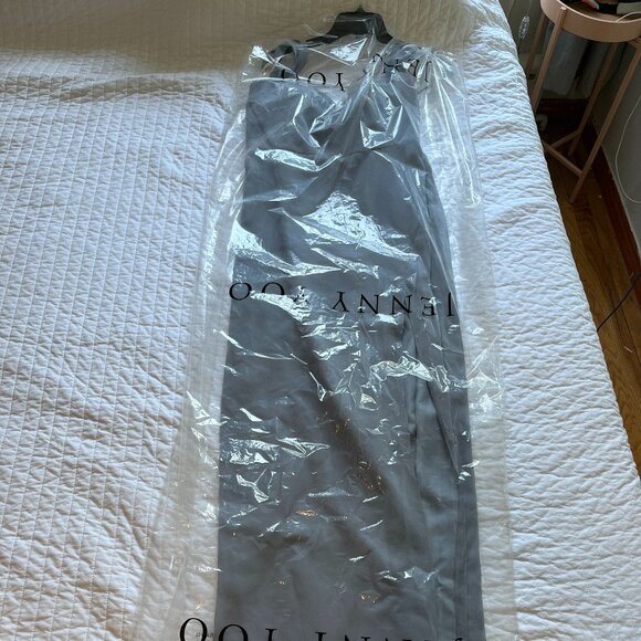 Jenny Yoo "Jacqueline" Chambray Chiffon Dress, Size 10 - Picture 6 of 6